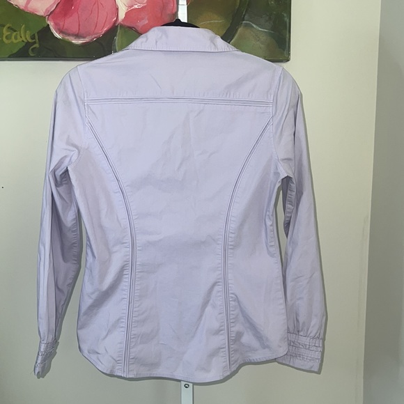 Kenar Lilac Purple Womens Button Down Shirt Blouse Size Medium - Picture 11 of 12